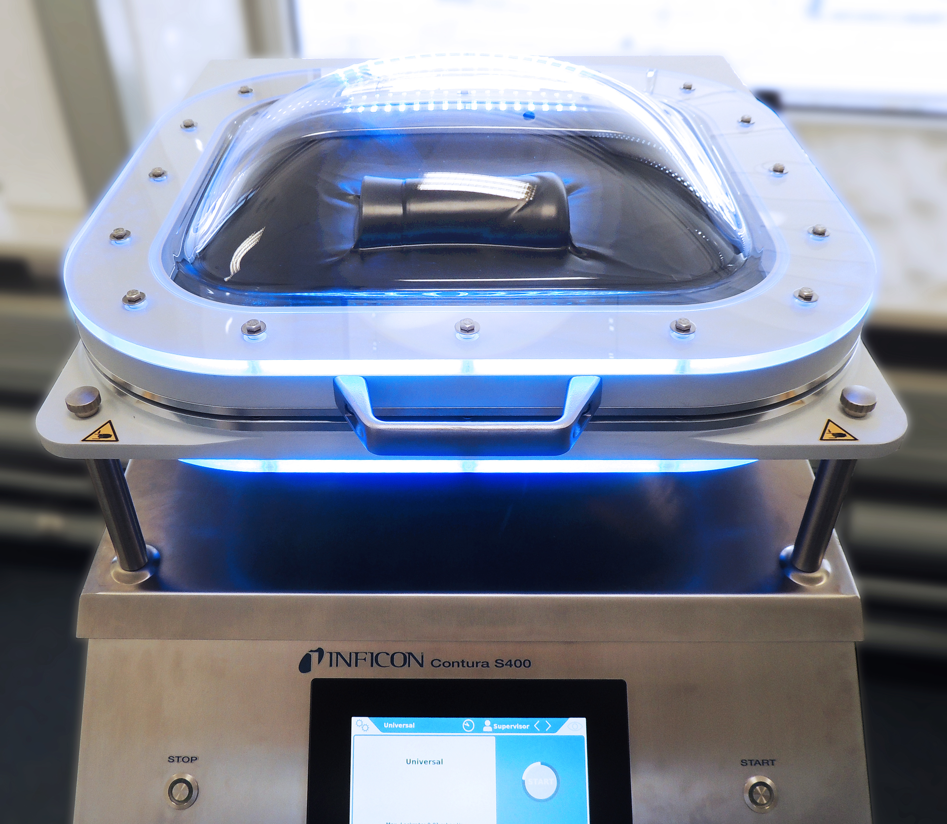 The Contura S400 from INFICON detects leaks without damaging packaging. Photo courtesy of INFICON.