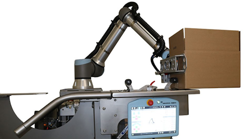 La solución de DCF Mexicana y Universal Robots consta de un robot colaborativo y una banda transportadora modular.