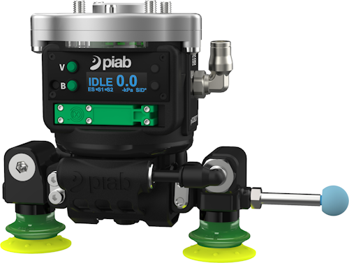 piCOBOT de Piab es una solución certificada por Universal Robots y se construyó sobre el concepto de una interacción segura y flexible entre humanos y robots en el lugar de trabajo.