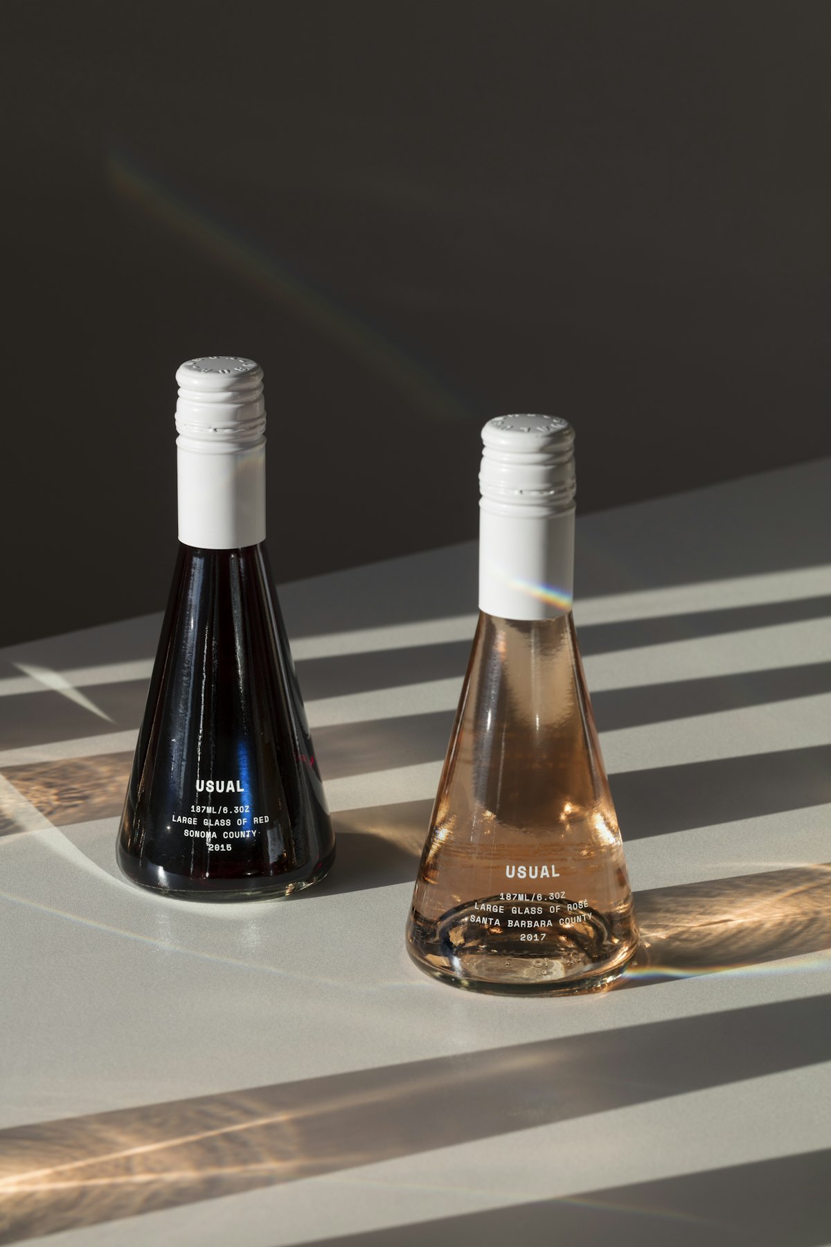 Single serve shop wine bottles