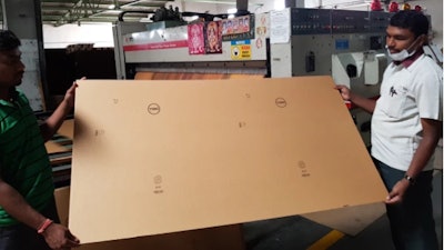 Dell India is using Pollution Ink to print up to 125,000 shipping cases per month.