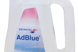 A custom 4-L high-density polyethylene bottle provides a drip-free dispensing method for AdBlue diesel engine fuel.