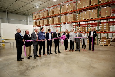 Ribbon cutting at Neopac's new Wilson plant in North Carolina.