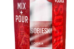 The Sobieski Mix & Pour Party Pouch launched in July 2018, timed to leverage the house party season.