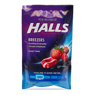 Halls Breezers Bag