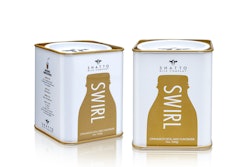 The flavorizer comes in a stock 76 x 76-in. square tin with a friction-fit lid that holds 12 oz of product.
