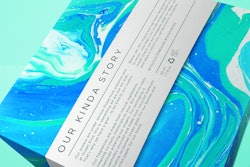 Packaging for suminagashi includes a story on the importance of buying eco-friendly products to reduce ocean pollution.