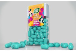 The design features two skulls as well as a yellow background that represents the color of marigolds.