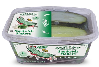 “Clean” pickle company Grillo’s Pickles launched updated packaging earlier this month