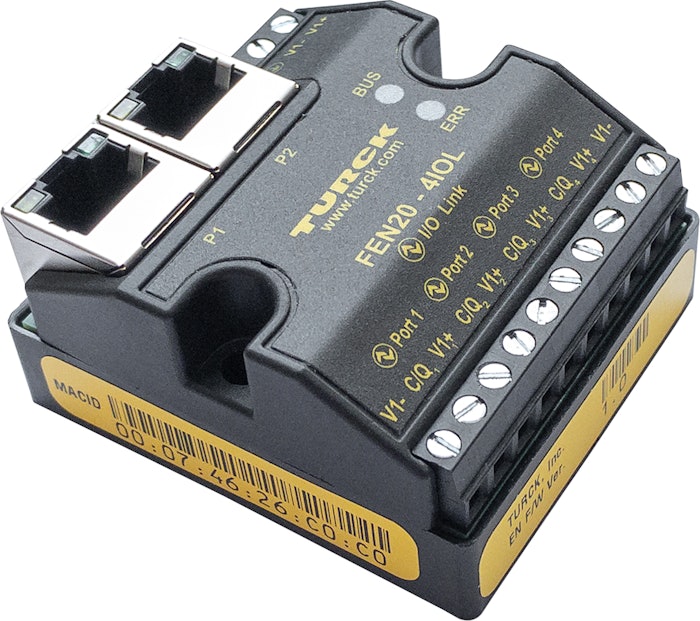 Compact Industrial Ethernet I/O Module with IO-Link
