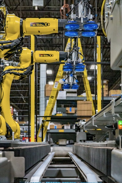 This year, Pearson was honored as the packaging leader in picking, packing and palletizing integration by FANUC America. Over the course of the past 10 months, Pearson has sold 110 Fanuc robots.