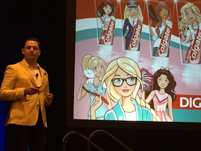 Luis Arevalo of Colgate-Palmolive at Digital Print for Packaging US 2019.