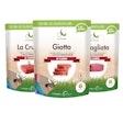 La Granda uses stand-up pouches made with 80% sugarcane-based PE for three of its Piedmontese beef products.