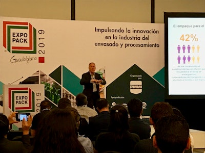 Three out of four Mexicans purchase products online with an estimated 55.3 million online shoppers by 2020, said keynote speaker David Luttenberger, in his show opening presentation 'The Impact of E-Commerce on Packaging' at EXPO PACK Guadalajara 2019 (June 11-13).