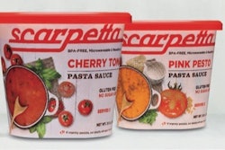 In-mold label has EVOH to provide oxygen barrier.