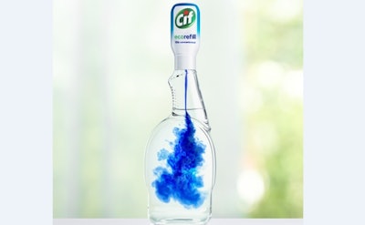 Unilever acaba de anunciar el lanzamiento de Cif Ecorefill, nueva tecnología que le permite a los consumidores rellenar y reutilizar sus botellas del spray Cif para limpieza del hogar, de por vida. Foto: Unilever