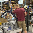 Cobots can be programmed by simply grabbing the cobot arm and “teaching” the cobot the required cycle.