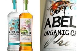 Fine embossed horizontal lines on the paper stock plus digital printing and foil stamping give this label unique properties.