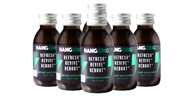 HangZing is available in ‘zesty and refreshing’ Garden Mint in a 3.4-oz glass bottle.