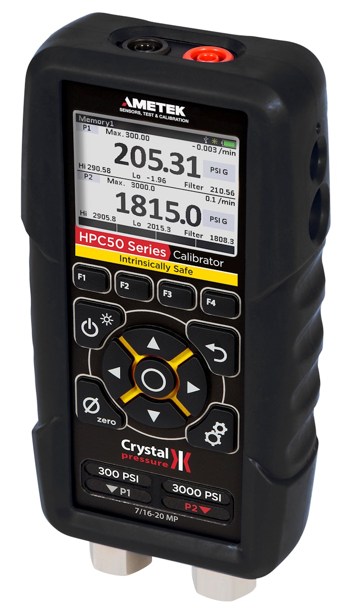 AMETEK STC’s intrinsically safe HPC50 provides laboratory accuracy in a versatile field instrument.
