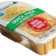 Cedar’s Foods’ snack pack is composed of a thermoformed tray with two compartments, one for dry ingredients like pretzels, the o