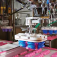 Peeps are loaded into trays by the JLS Talon robotic pick-and-place system, featuring ABB FlexPicker vision-guided robots and So