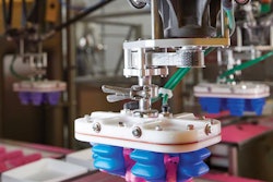 Peeps are loaded into trays by the JLS Talon robotic pick-and-place system, featuring ABB FlexPicker vision-guided robots and Soft Robotics gripper EOATs.