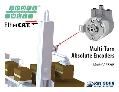 EPC multi-turn absolute encoder capabilities