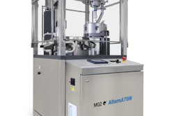 MG America featured the new patented EXTRUDOR™ dosing unit on an AlternA70N intermittent-motion capsule filler.