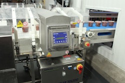 All products are sent through the metal detector as the final step before secondary packaging.