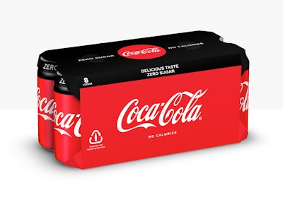 Coca-Cola European Partners will be replacing plastic shrink wrap with cardboard for its can multipacks across Western Europe.