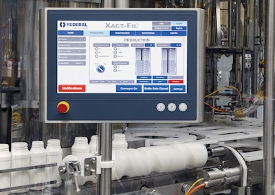 The CP3918 Control Panel offers advanced, intuitive HMI for the XACT-FIL machine through its 19-in. multi-touch screen.