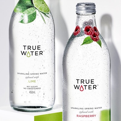 True Water using sustainable glass packaging options