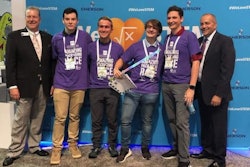 Four students successfully collaborated as a first time team on the PACK EXPO Las Vegas and Healthcare Packaging EXPO show floor.