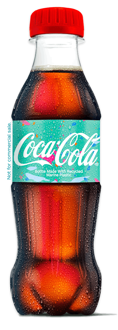 Coca-Cola Unveils 25% Marine Plastic Recycled Bottle