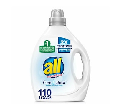 Henkel's All Free & Clear detergent was launched in the new bottle on Amazon in September 2018.