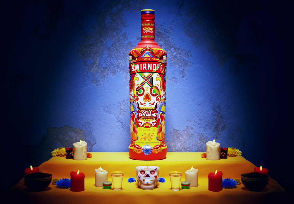 Smirnoff Bottle Captures Symbolism Of Day Of The Dead Packaging World Smirnoff Bottle Captures Symbolism Of Day Of The Dead Packaging World