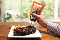 The inverted squeeze pouch makes it easier for consumers to add to their favorite meal.