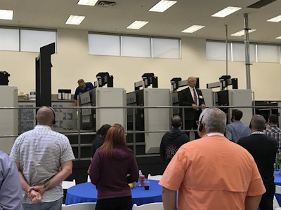 Komori open house press demonstration