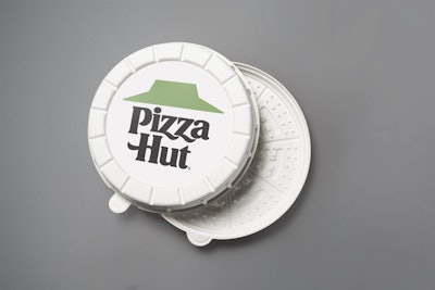 Pizza Hut is testing Zume's compostable round boxes