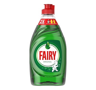 In the U.K., Fairy is converting its bottles to 100% PCR in its most popular sizes.