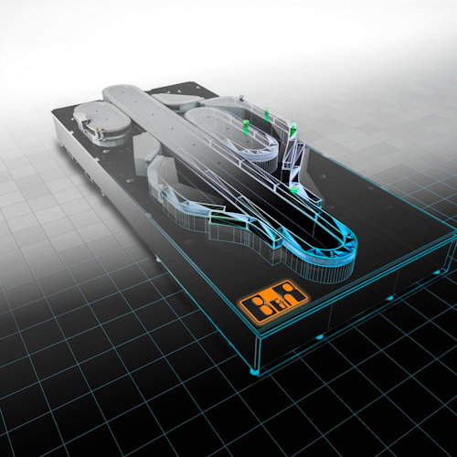 B&R Industrial Automation’s ACOPOStrak intelligent track technology.