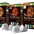 Bonga Red Coffee in compostable capsules