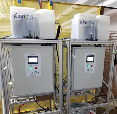 Klarion system uses electro-chemical activation technology