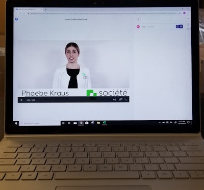 A video with an expert explaining how and how frequently to use the skincare cream is an example of the type of content available to consumers simply by touching their phones to the label.