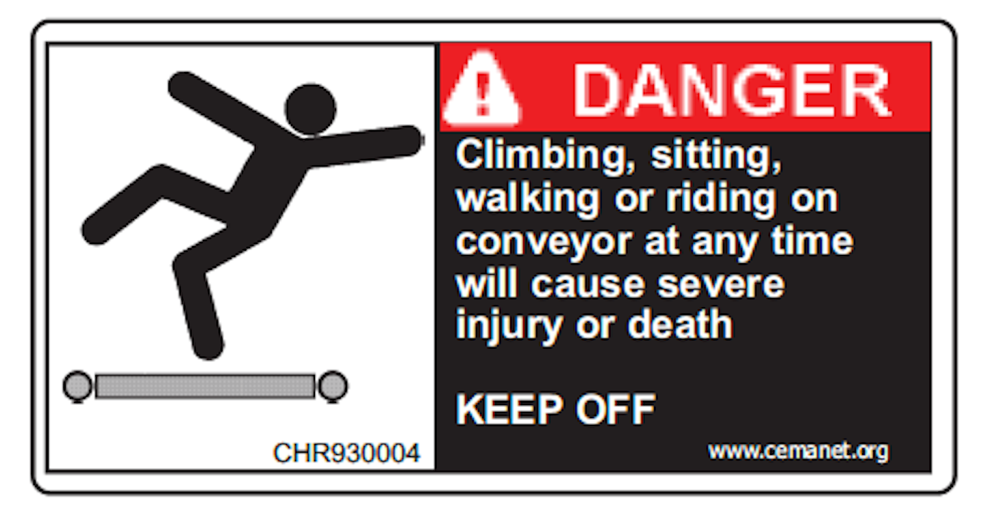 Conveyor Safety Poster