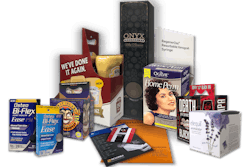 Examples of packages to be printed by Keystone on the new S10 press.