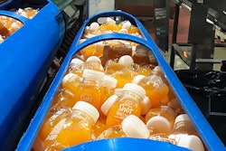 Sofresco Wellness Shots, processed and packaged, are prepared to undergo high pressure processing at UniversalPure's Malvern, PA facility.