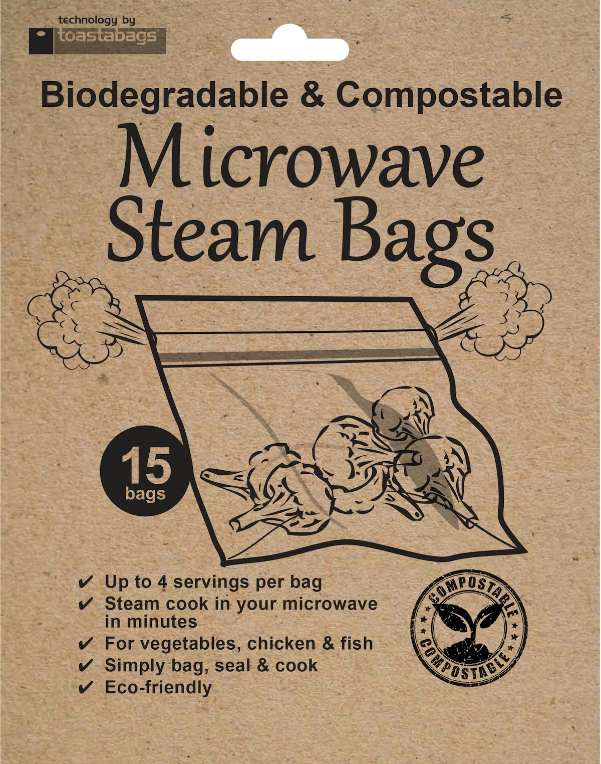 Compostable Steam Bags