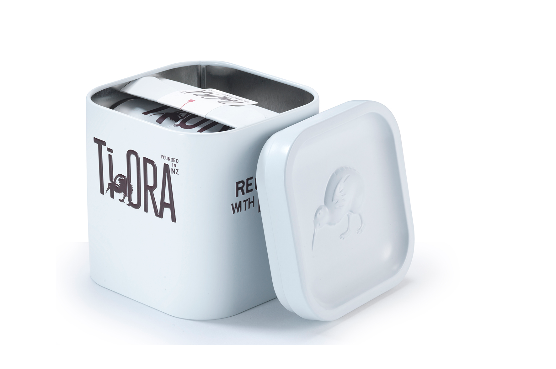 Holistic Design Strategy from Brown&Co for Ti Ora Tea Tin Packaging World